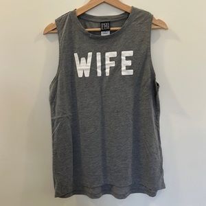 Modern Lux WIFE XL Grey Muscle Tank